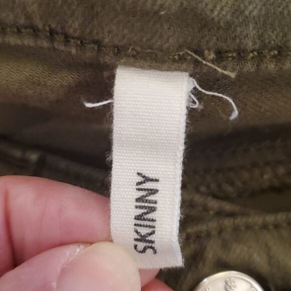 Army green Rag & bone skinny jeans size 25 - Picture 4 of 11